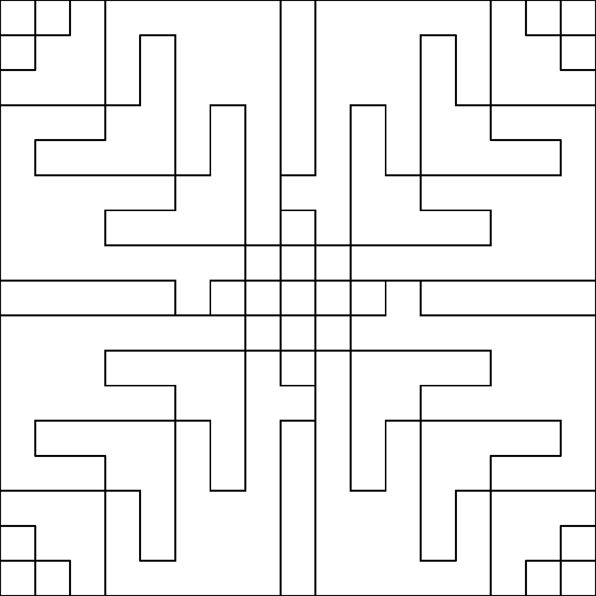Pattern 58, Snowflake barn quilt pattern thumbnail